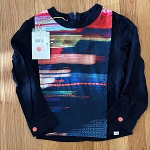 Paul Smith Junior Multicolor Long Sleeve Blouse